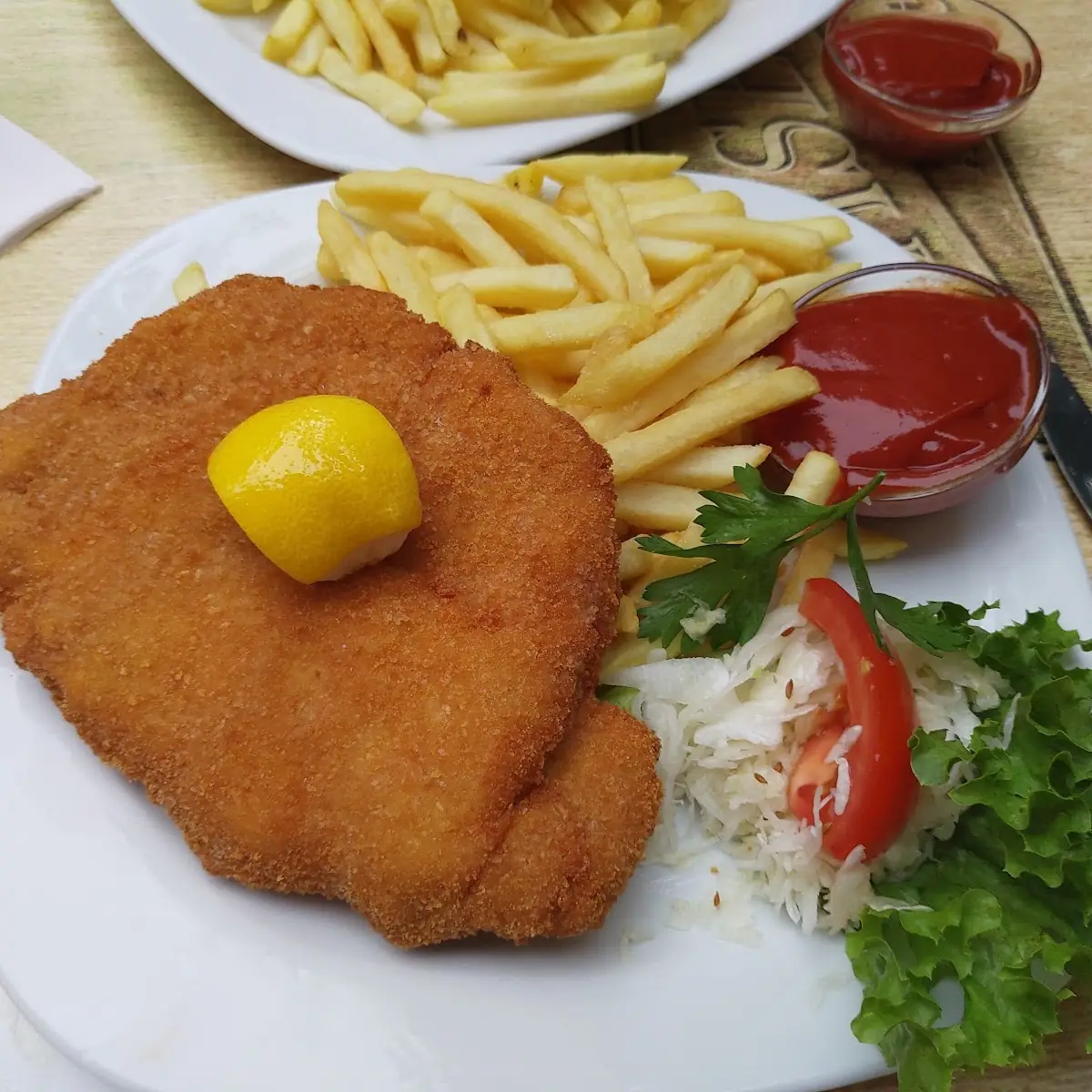 Snitzel Mit Kartoffelsalat