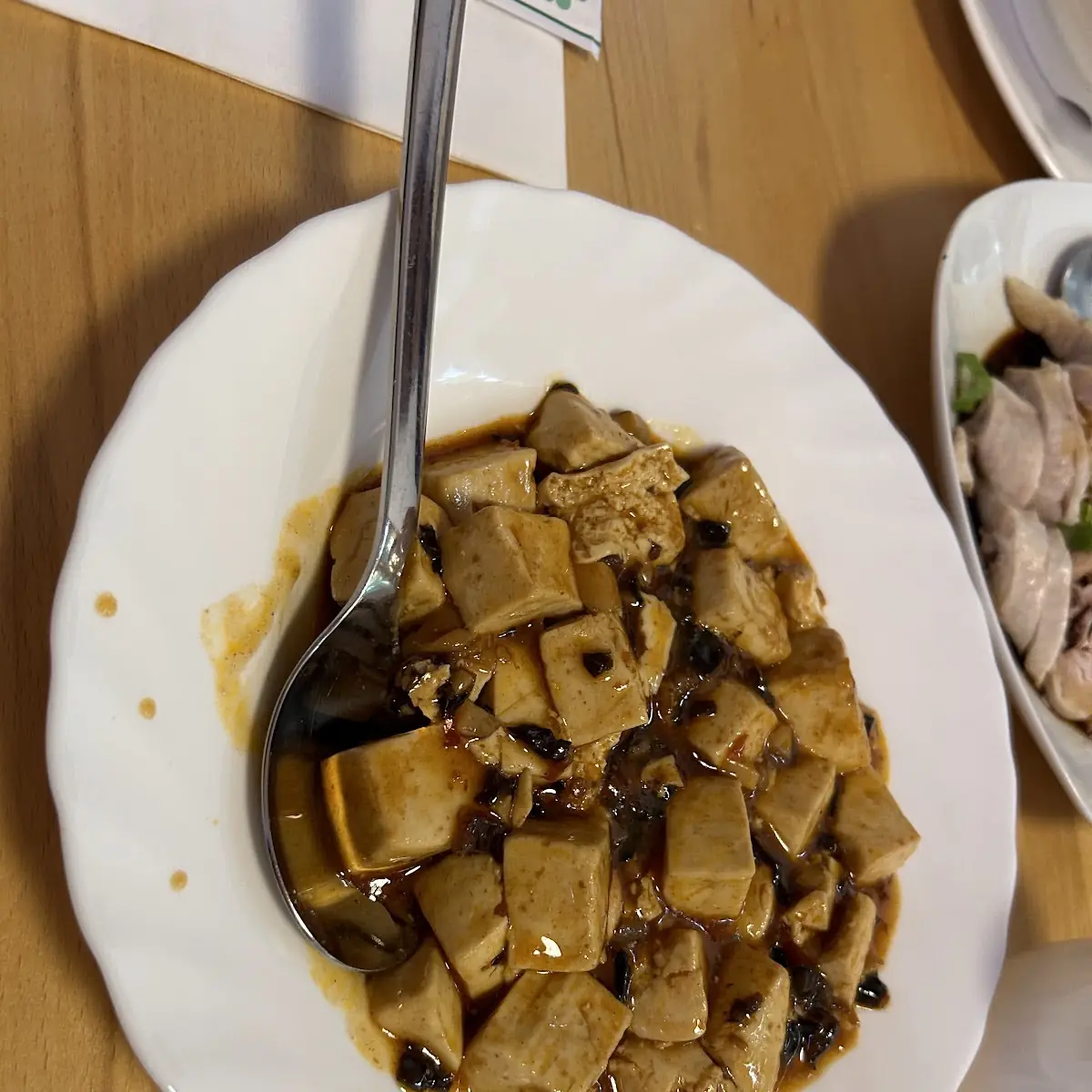 Tofu Mit Bambus Und Pilzen