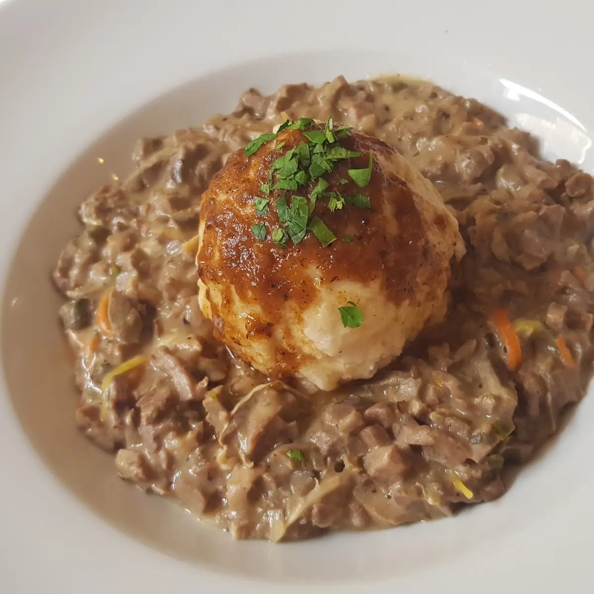 Beuschel Mit Semmelknödel