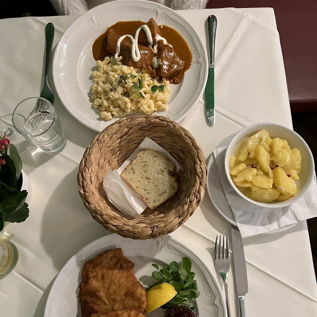 Schnitzel Mit Kartoffelsalat