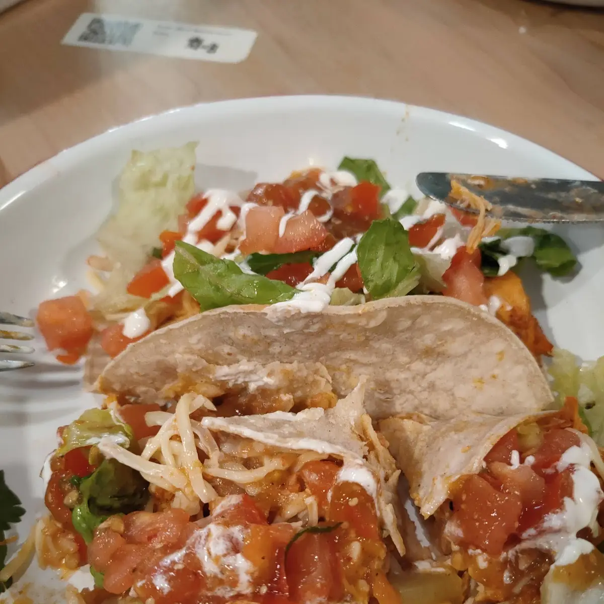 Taccos Mit Geschmorten Hühnerfleisch