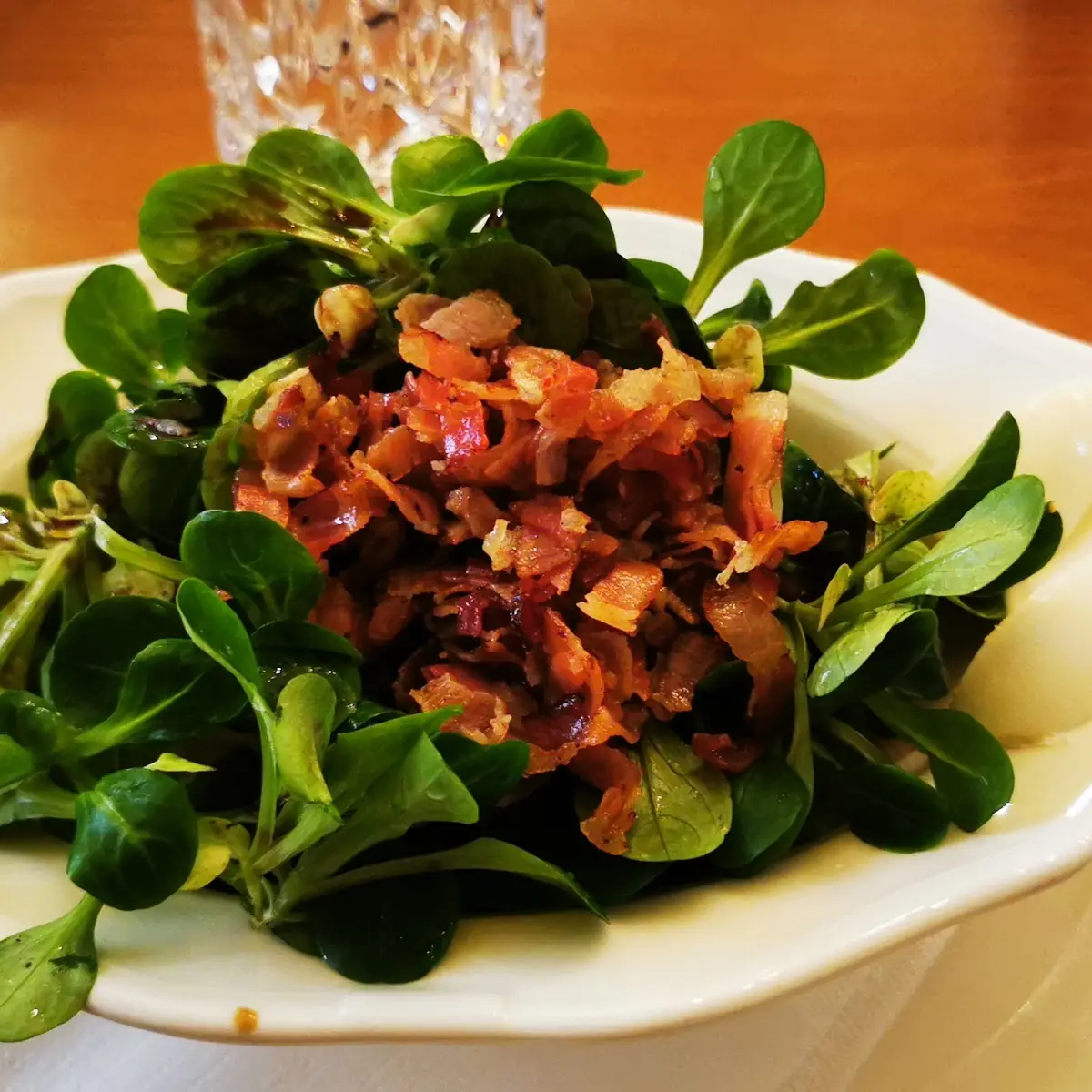 Vogerlsalat Mit Speck