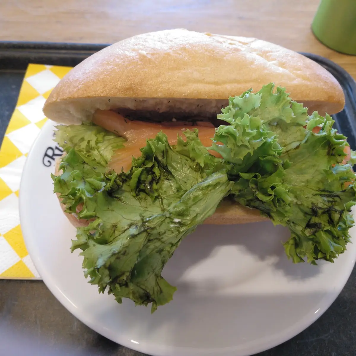 Smoked Salmon with Old Black-Edged Salad