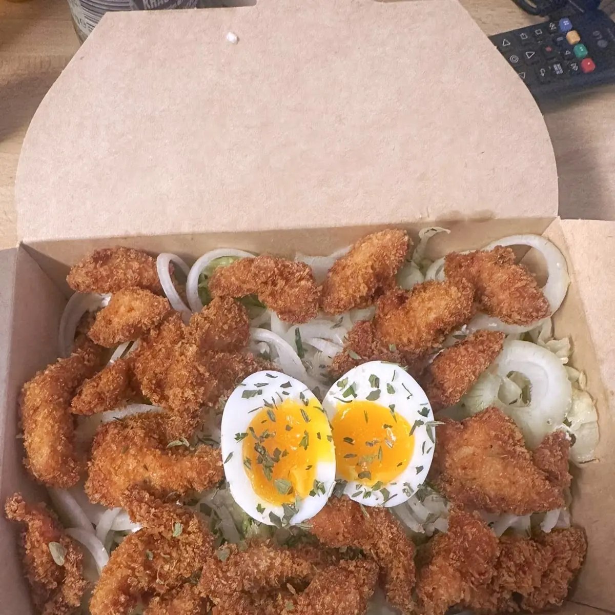 Crunchy Chicken Salat Mit Ei