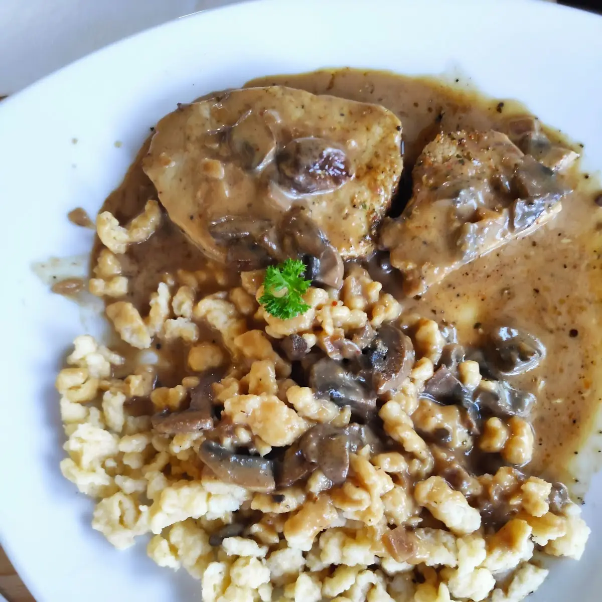 Schnitzel Mit Spätzle
