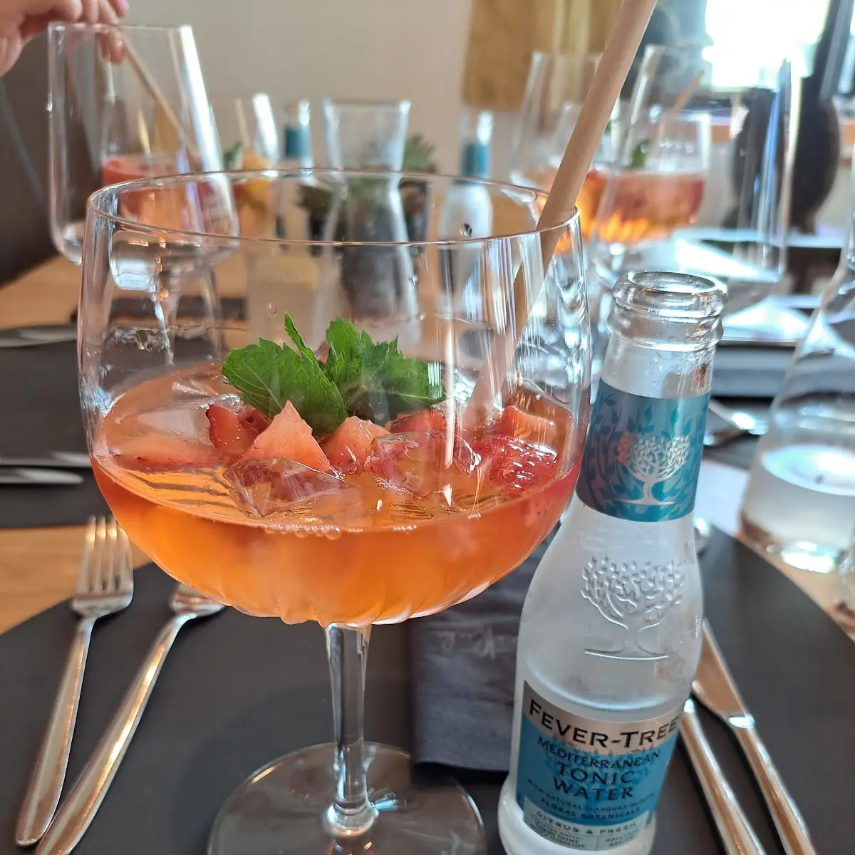 Erdbeer Gin Tonic