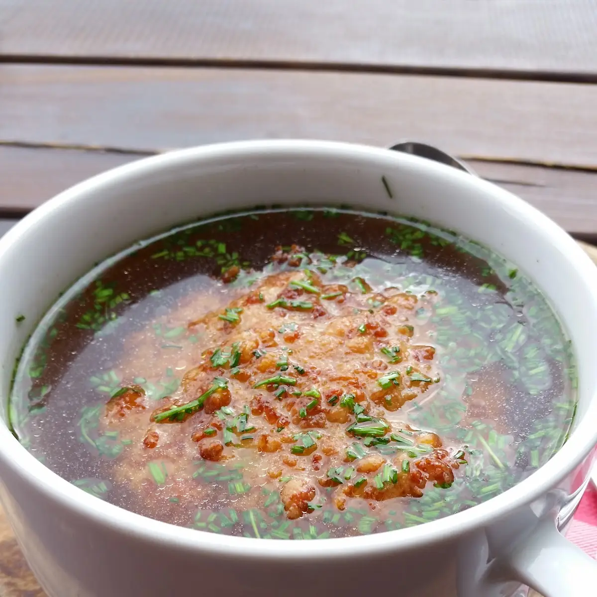 Kaspressknödelsuppe