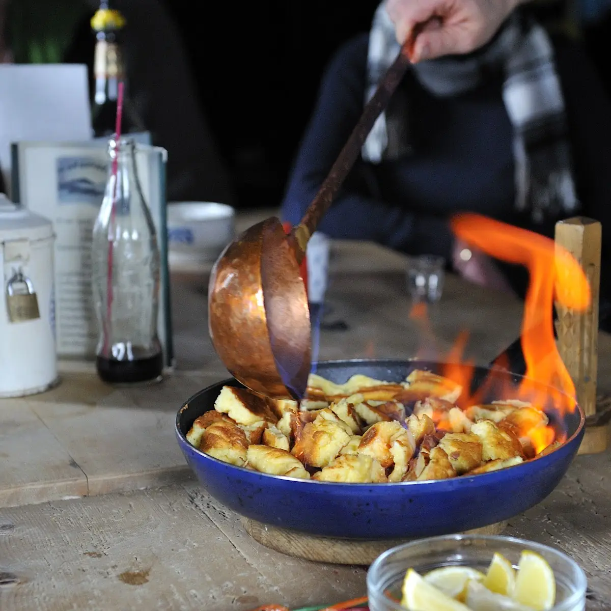 Köstlicher Flambierter Kaiserschmarr N
