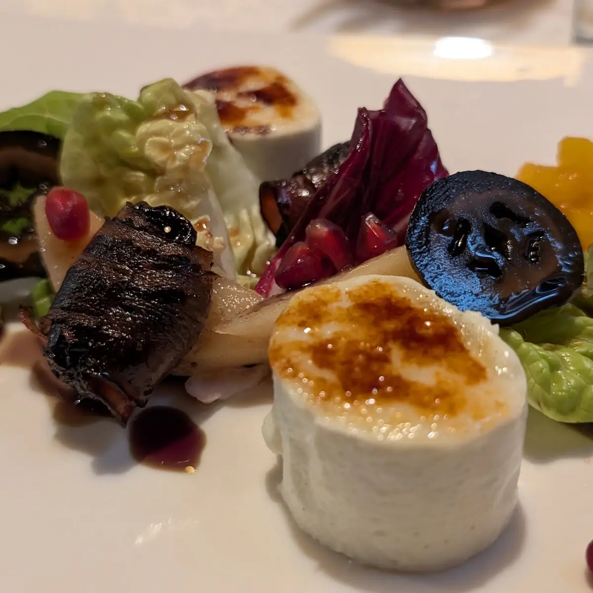 Vorspeisen Salat Mit Karamellisierten Schafkäse