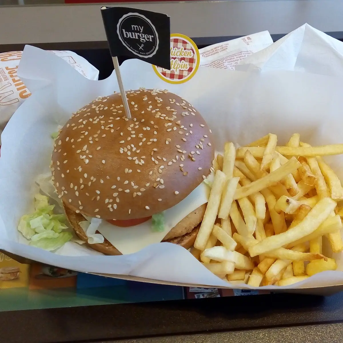 Nougat Burger Menü Grande