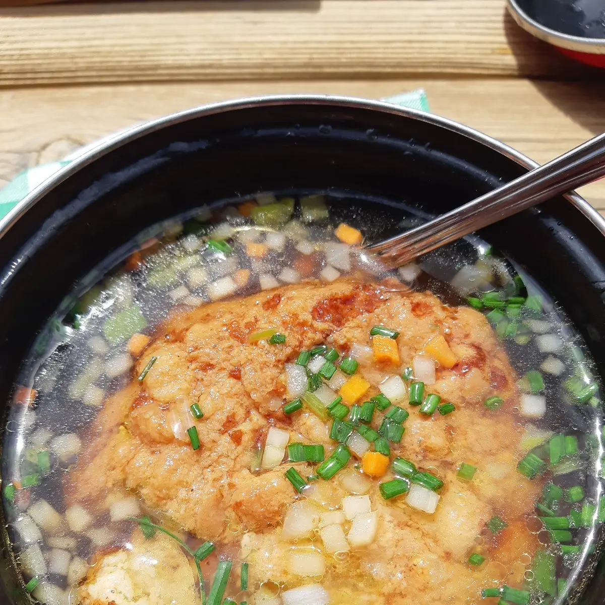 Kaspressknödelsuppe