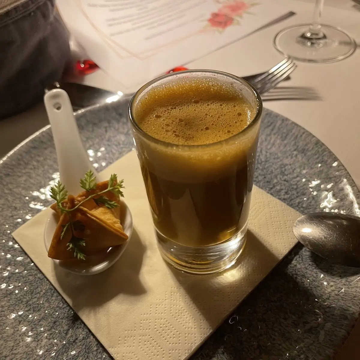 Krebserlschaumsuppe Mit Tascherl