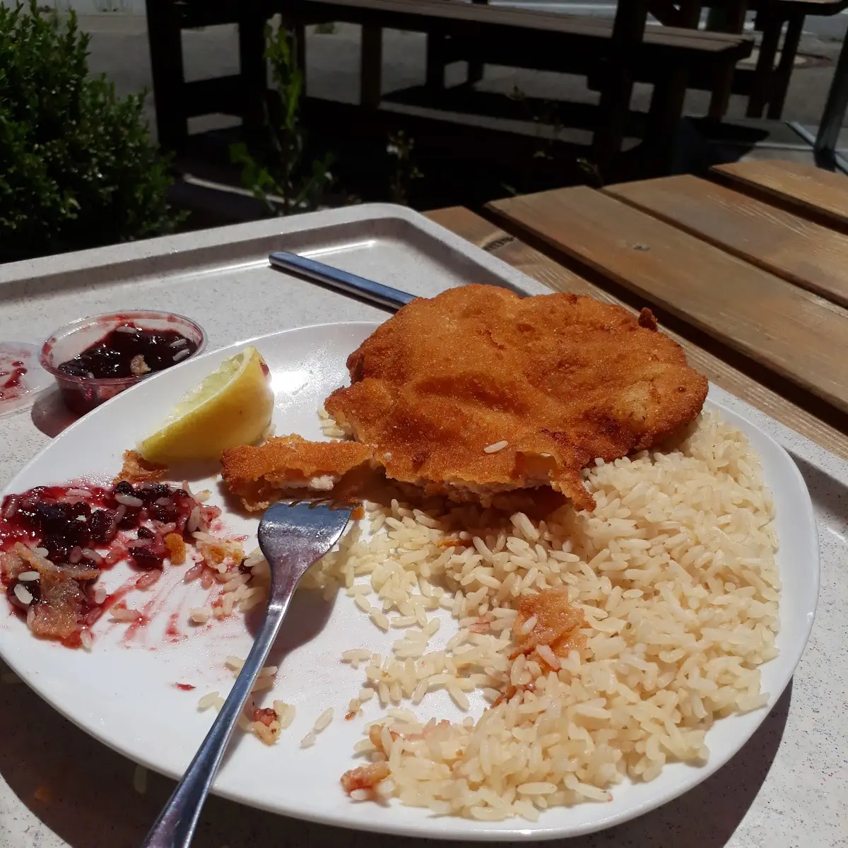 Schnitzel Mit Rice