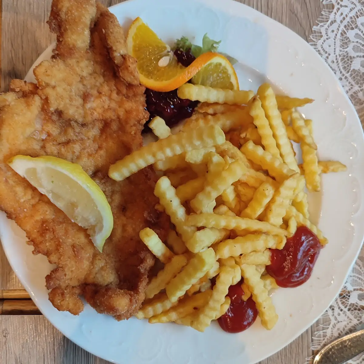 Wiener Schnitzel Von Der Pute Mit Kartoffeln