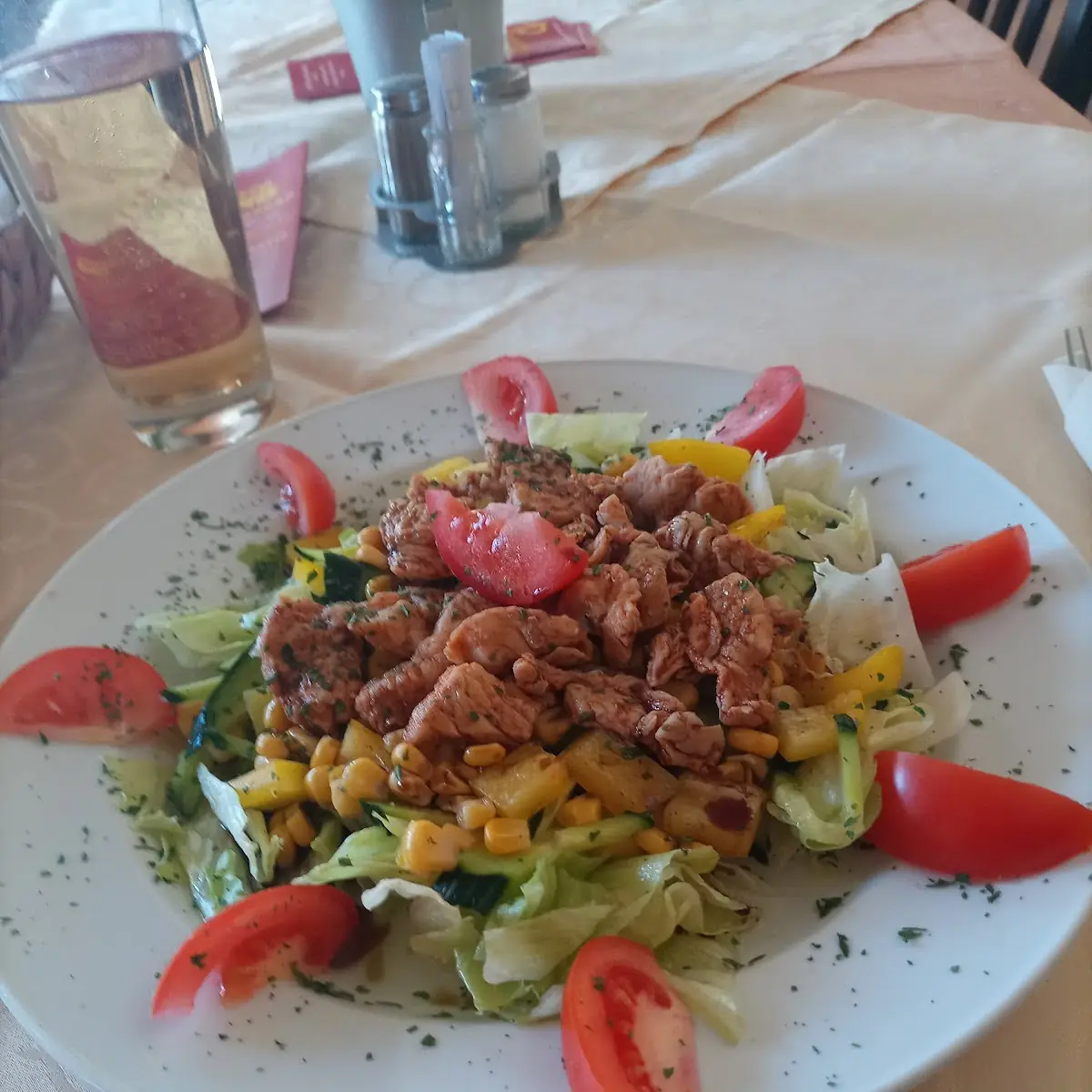 Putenstreifen Salat