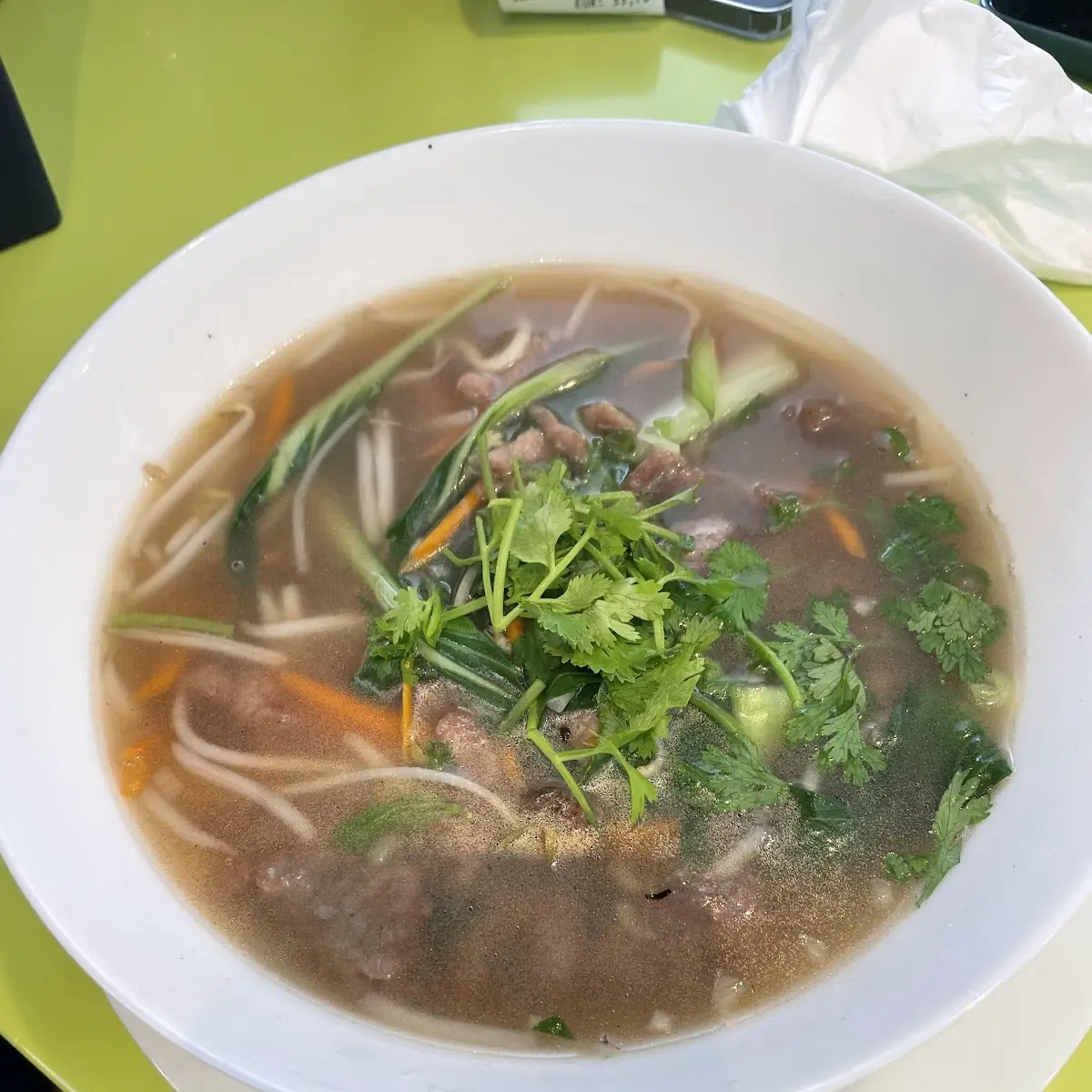 Rindfleisch Nudelsuppe