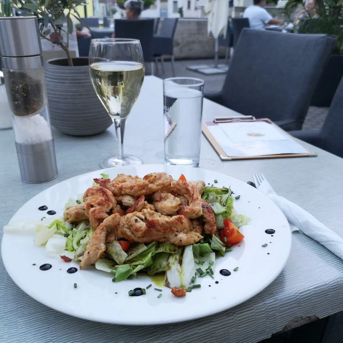 Salat Mit Putenstreifen