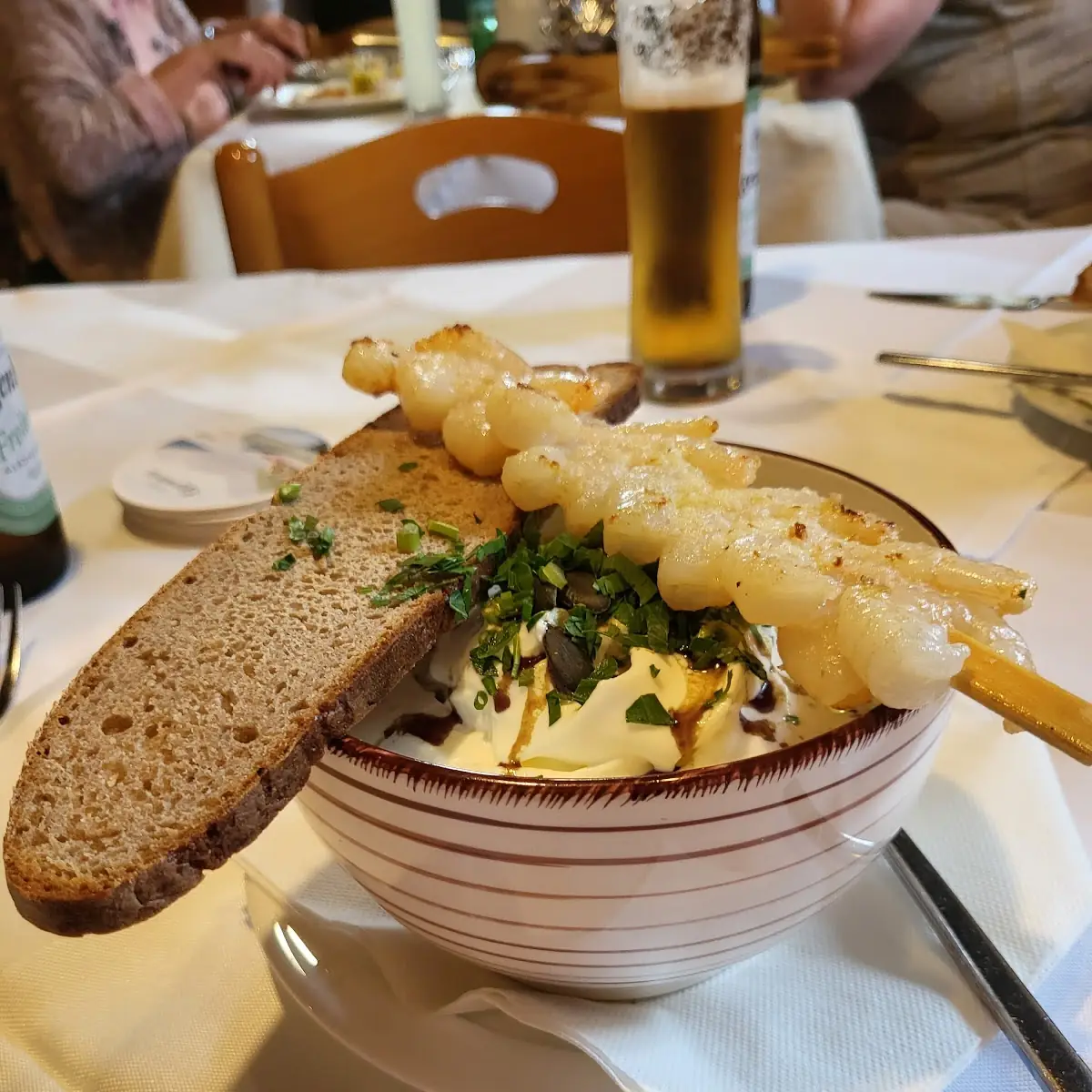 Kürbiscremesuppe Mit Shrimps