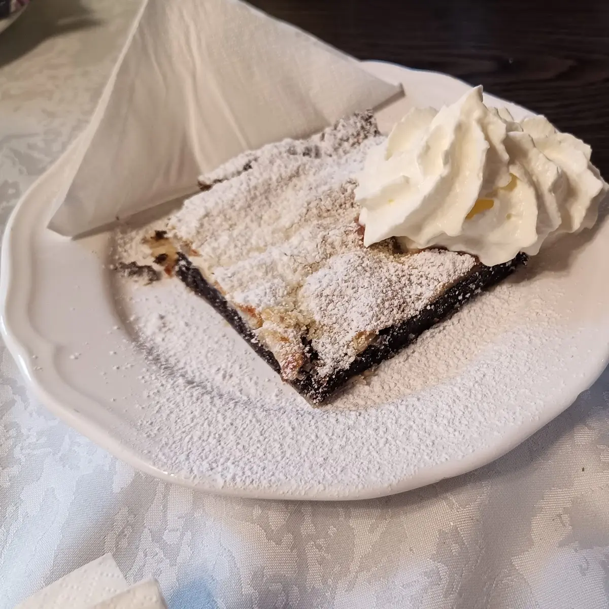 Selbstgemachter Mohnkuchen