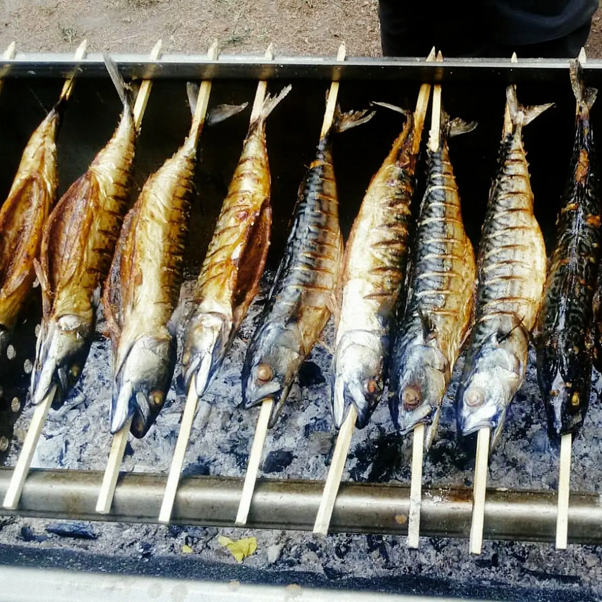 Steckerlfisch, Gasthaus Wirt in Straß