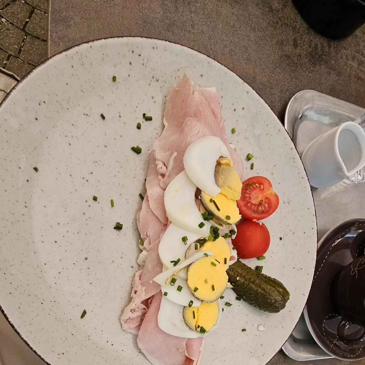 Klassische Schinkenrolle