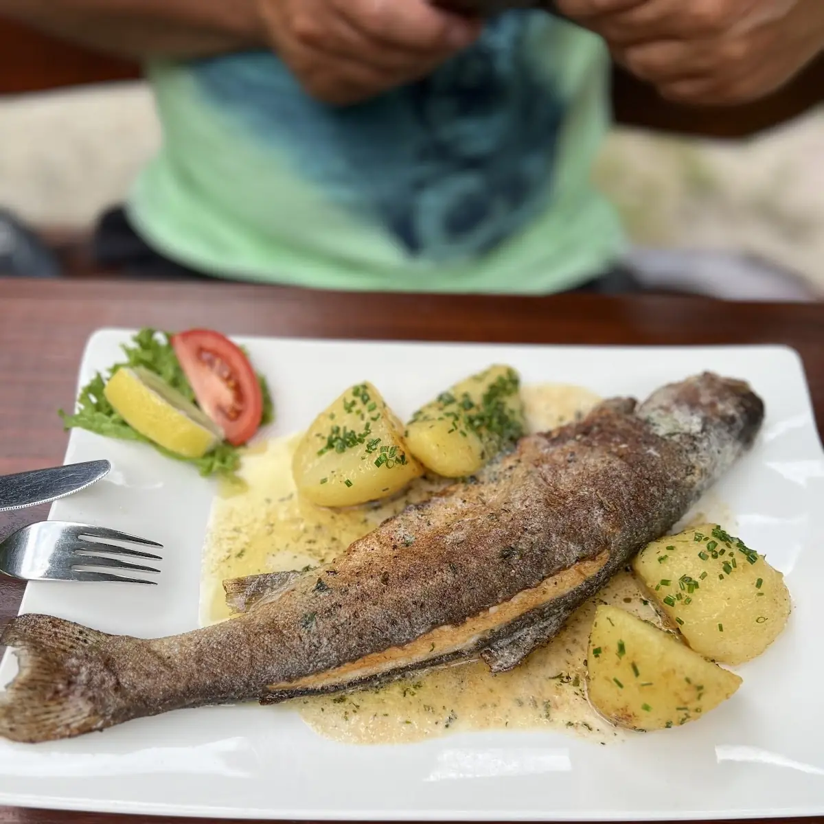 Forelle Mit Kartoffeln