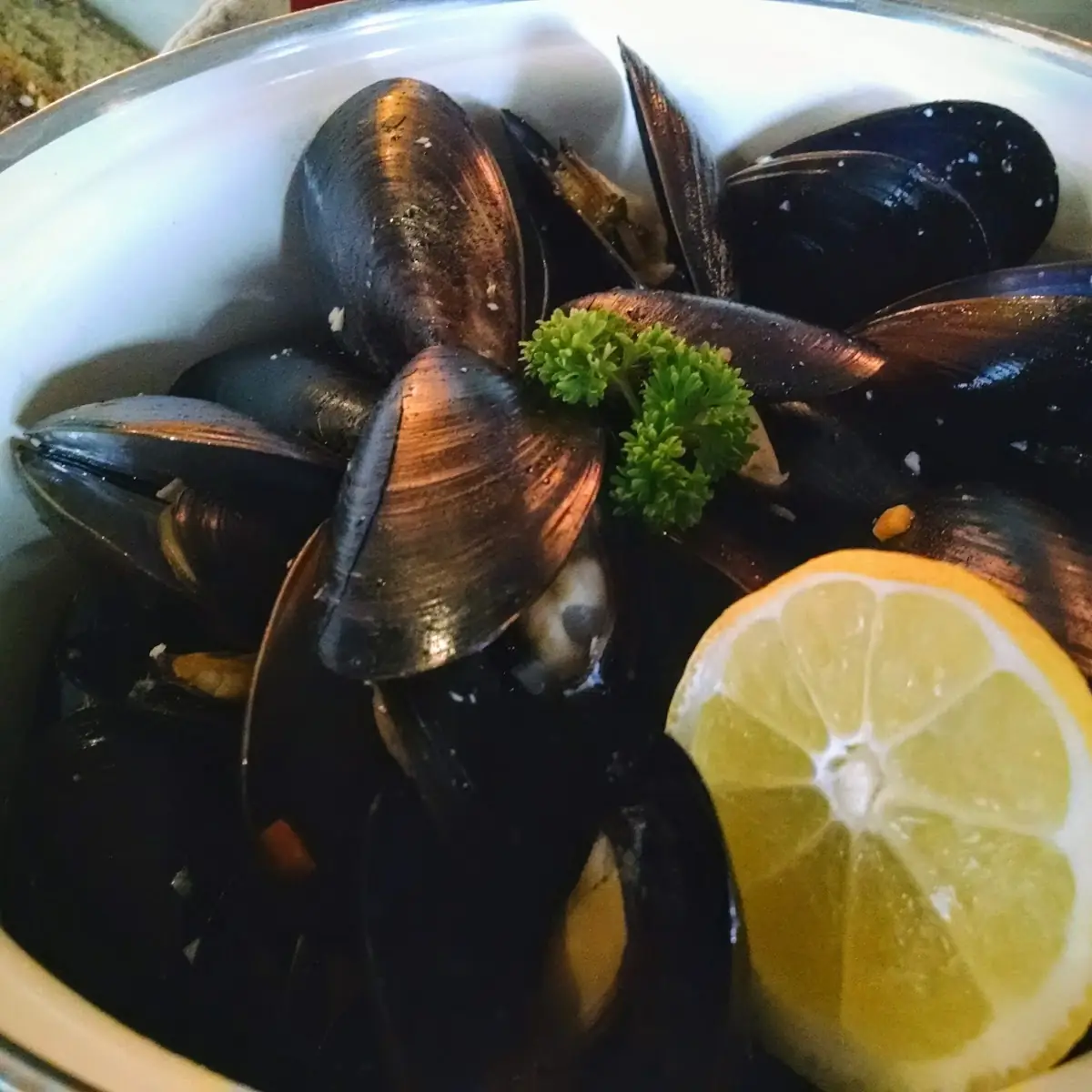 Miesmuscheln In Weißweinsud