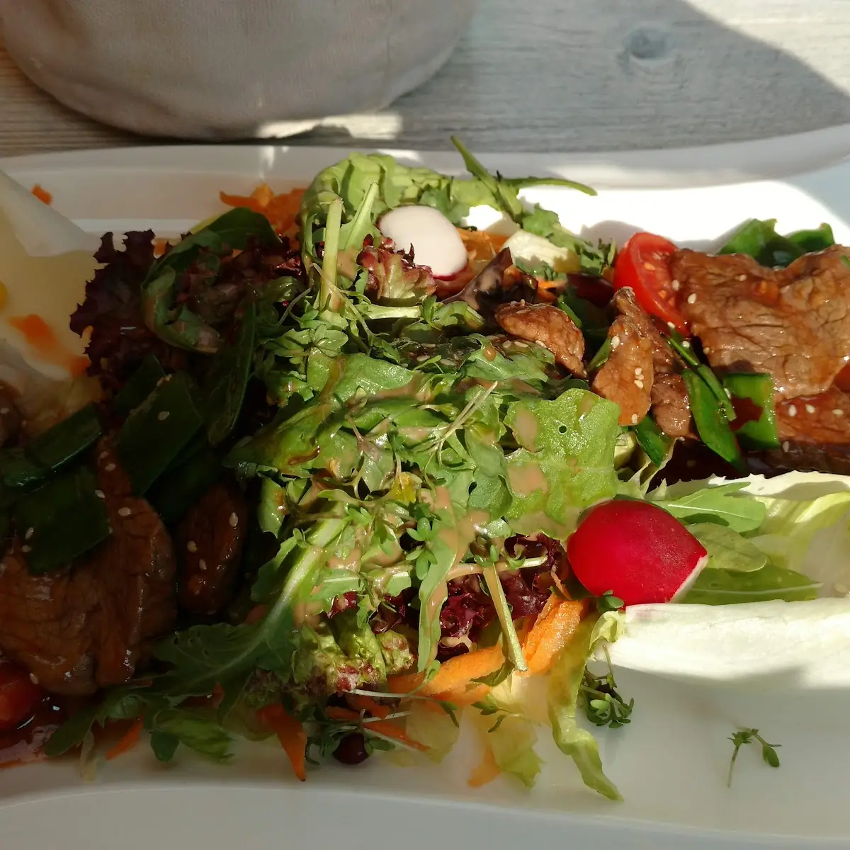 Rinderfiletspitzen Salat