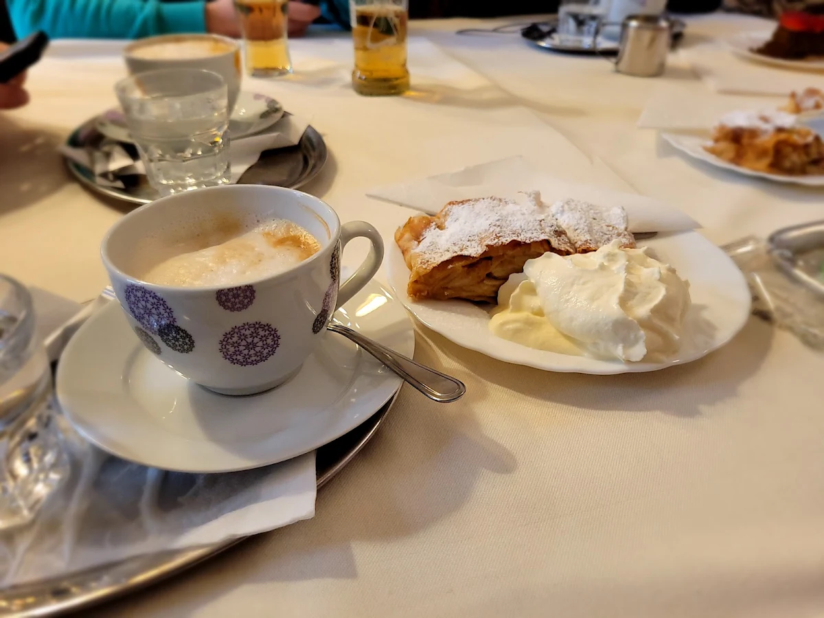 Coffee and Apple Strudel