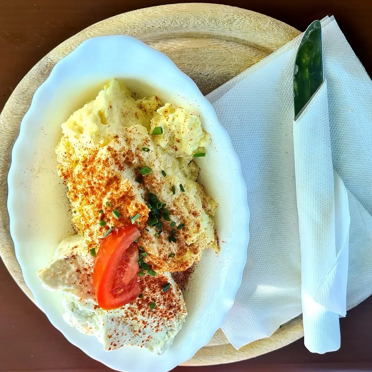 Käseteller Mit Topfen- Und Kartoffelkäse