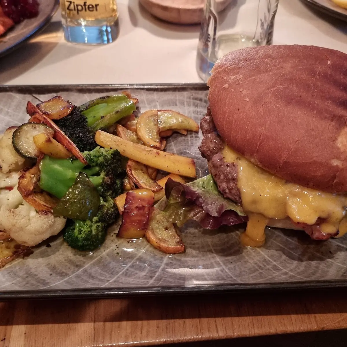 Burger Mit Sommergemüse