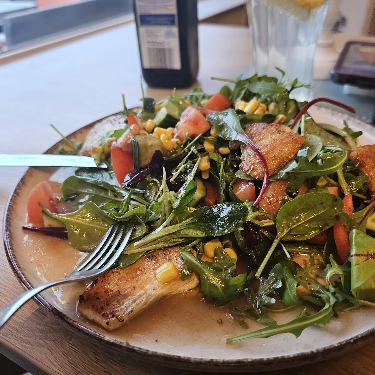 Putenstreifen Salat