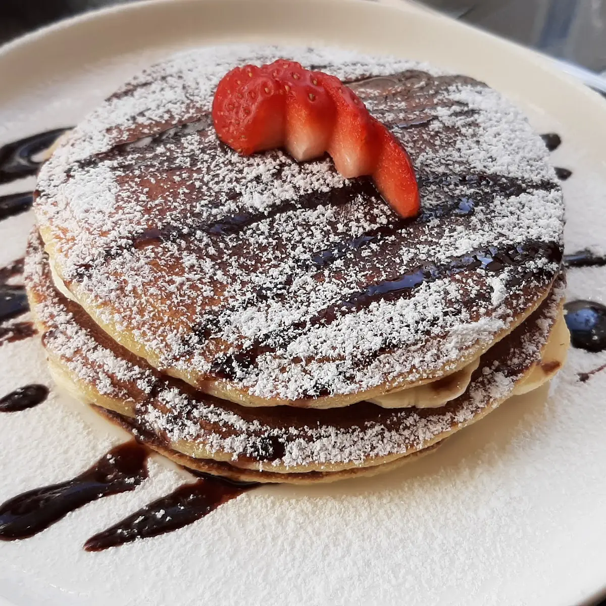 Pancakes Mit Nutella Und Bananen