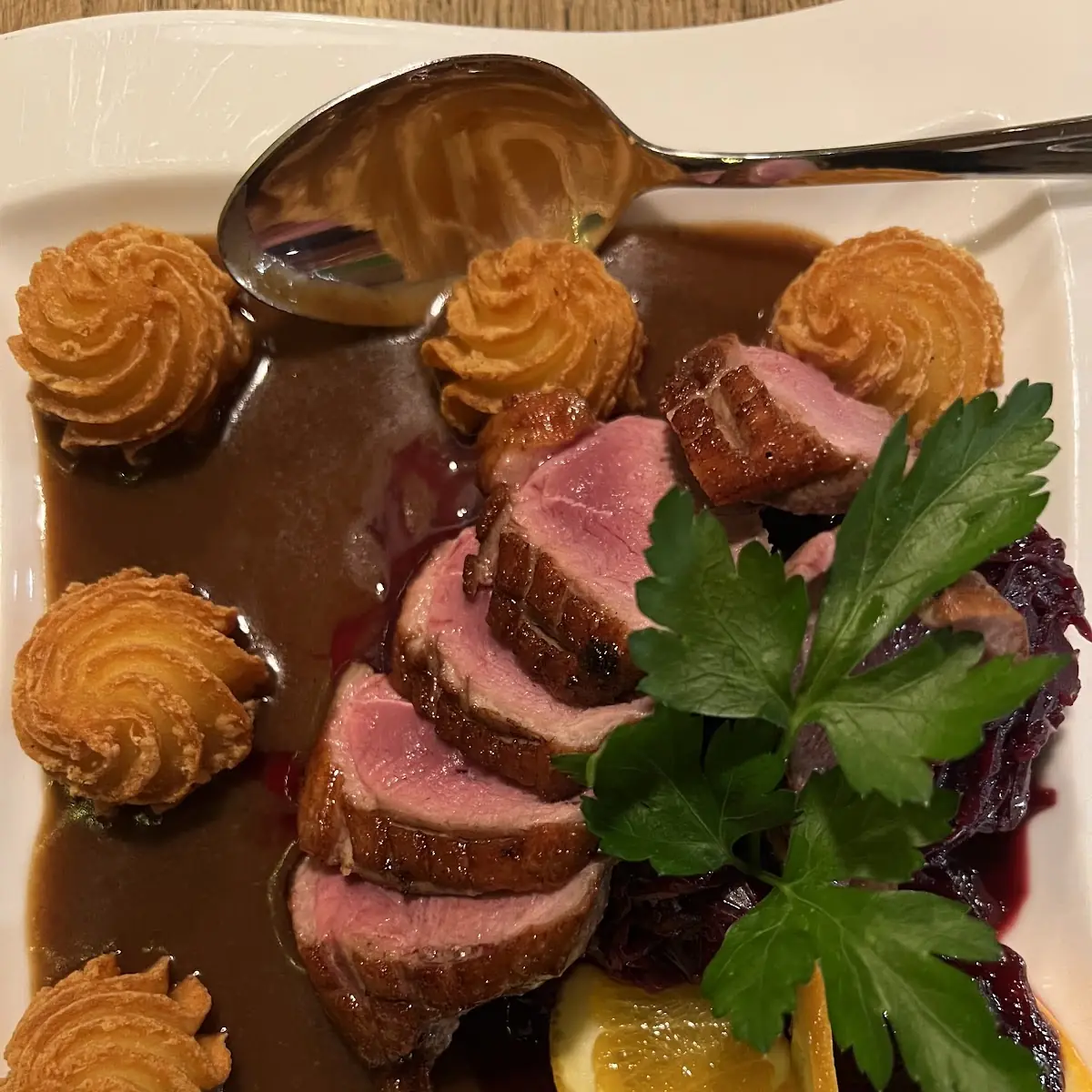 Gegrillte Entenbrust