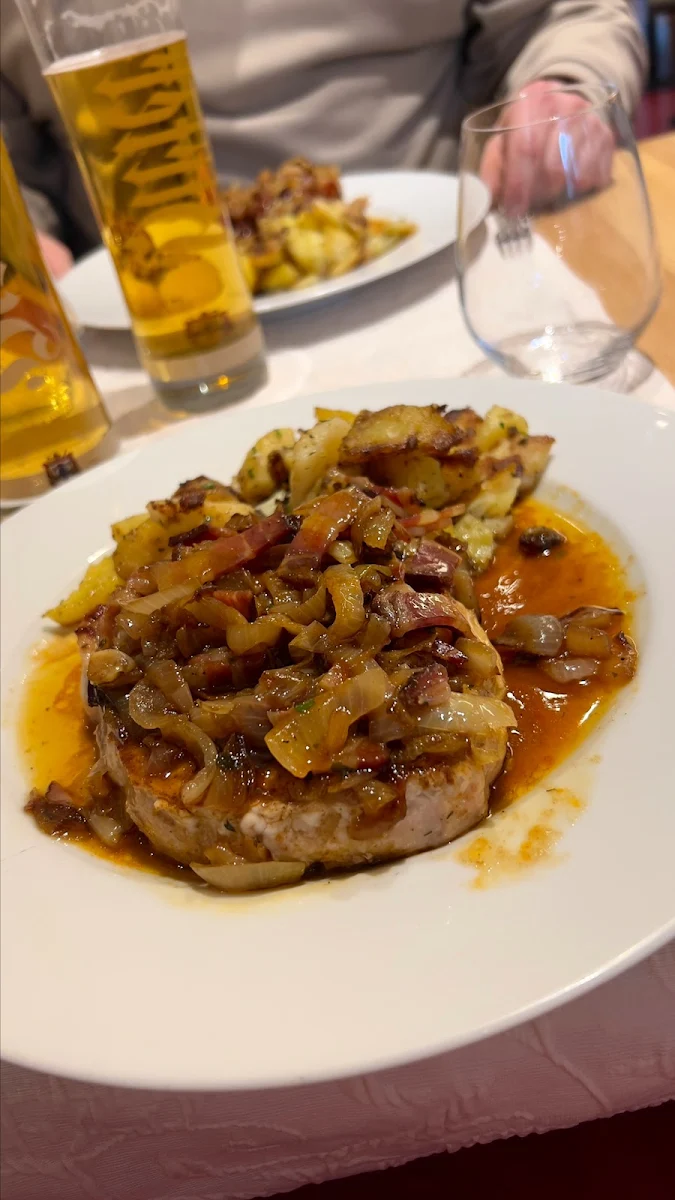 Schweinerückensteak Mit Speck