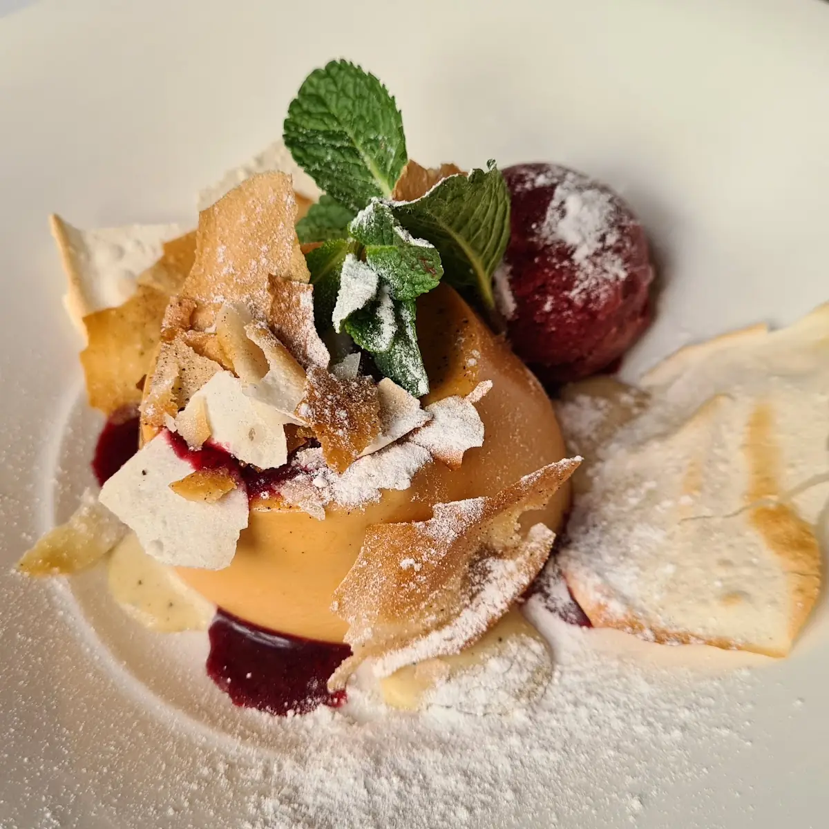Creme Caramel Mit Parfait