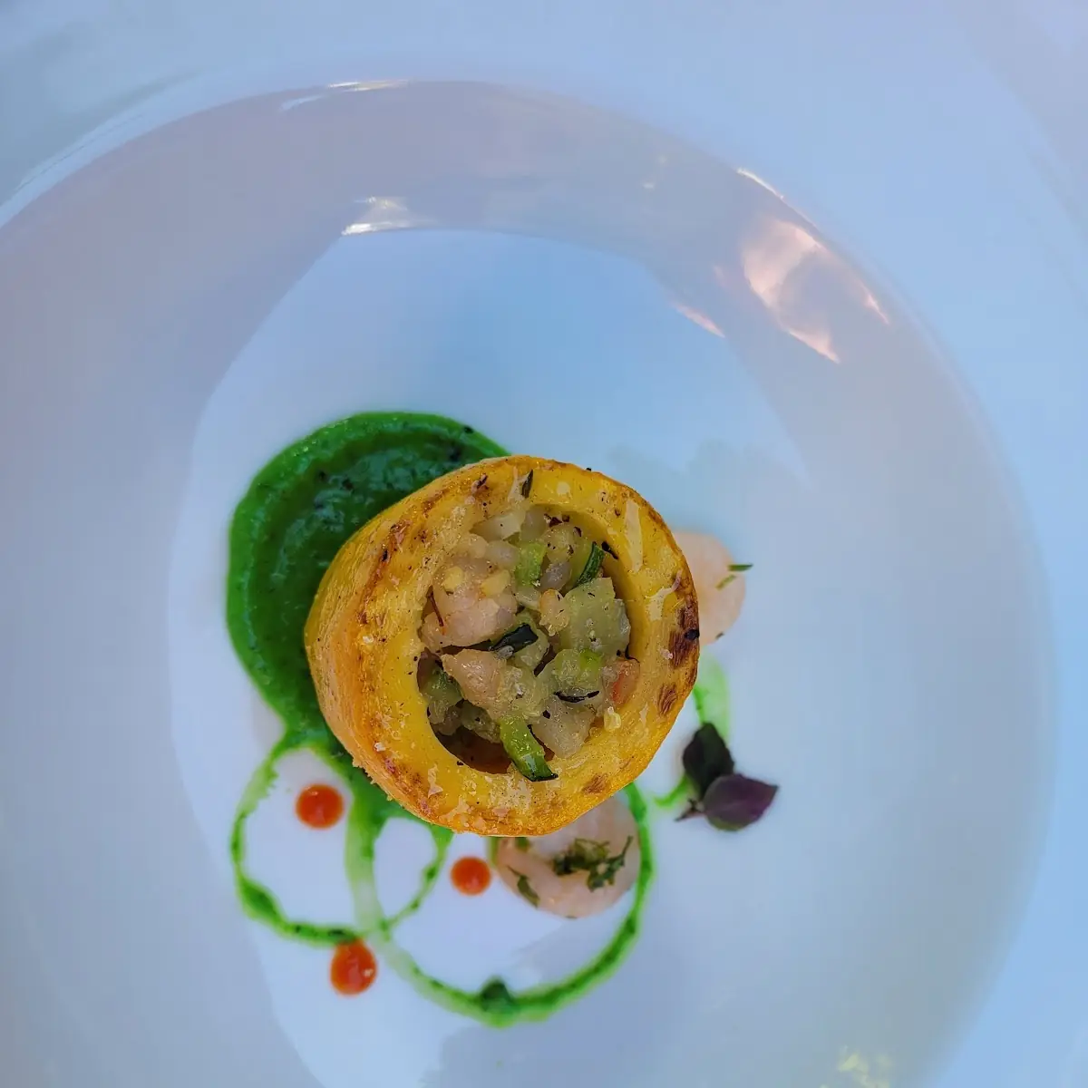 Gefüllte Zucchini Mit Krabben