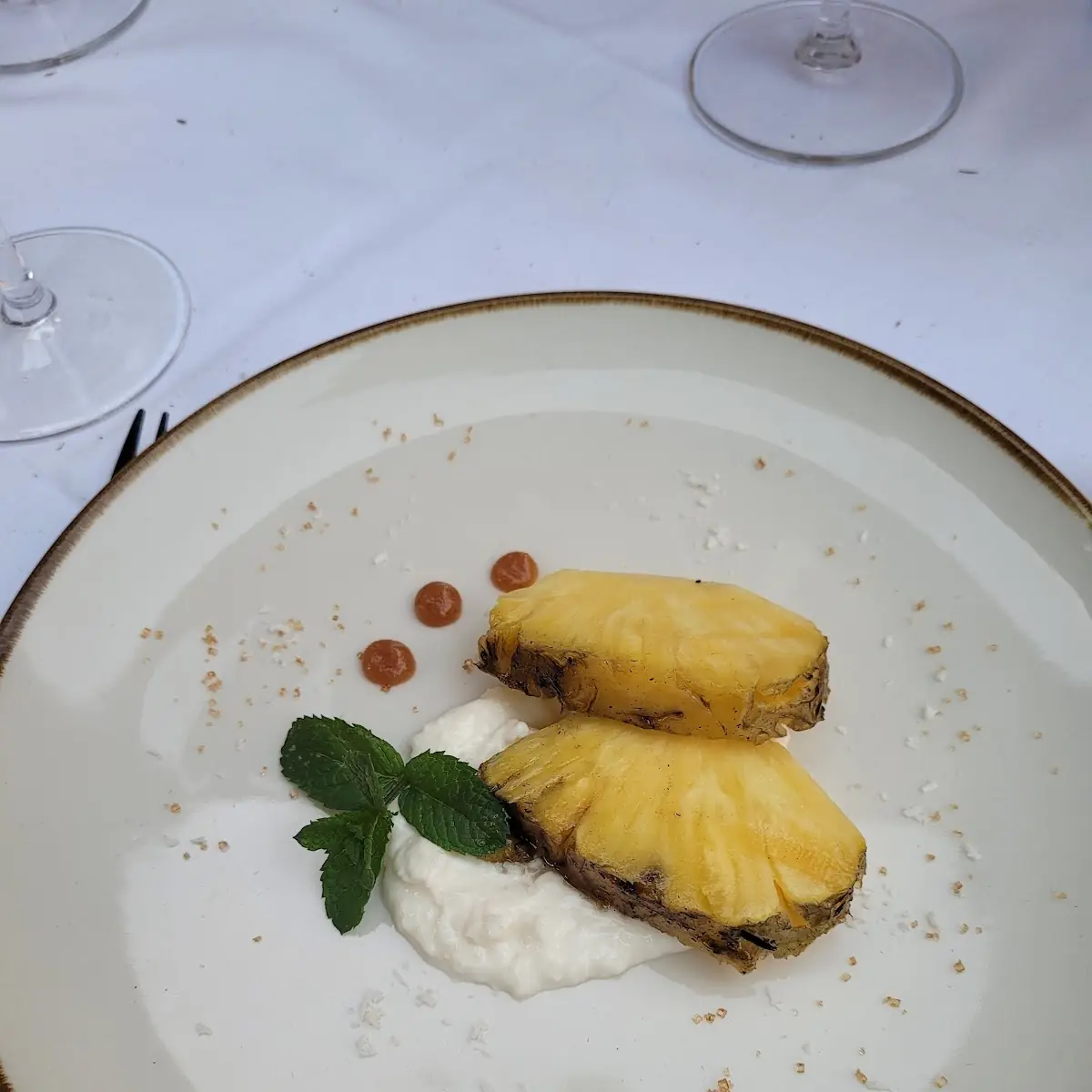Gegrillte Ananas