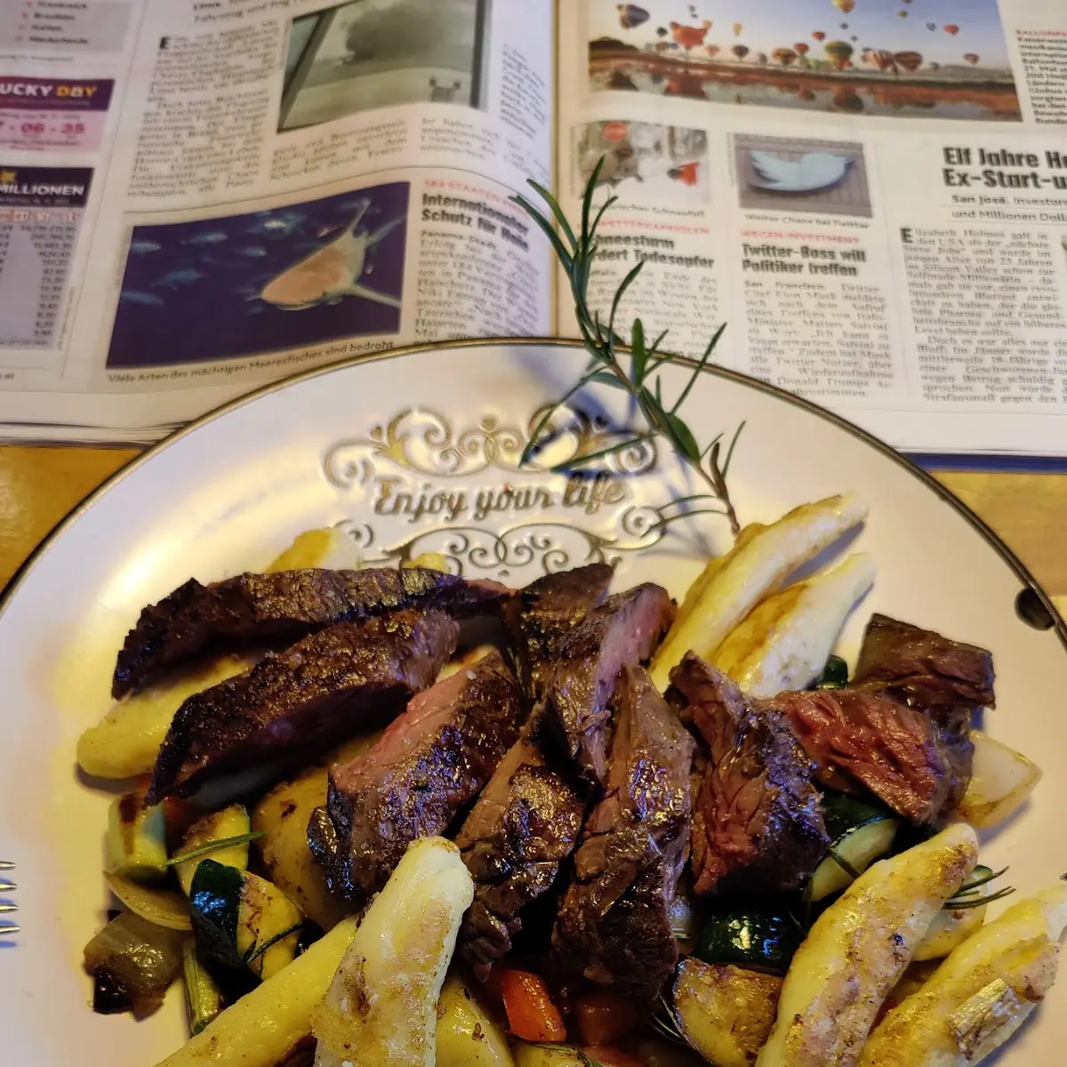Steak Mit Schupfnudeln