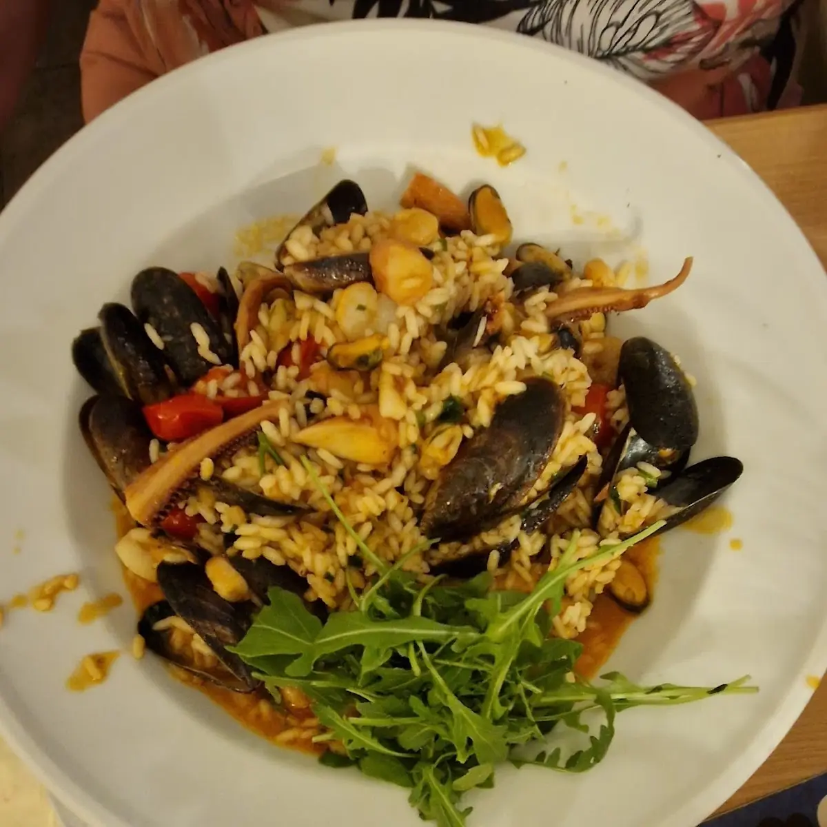Risotto Und Meeresfrüchte