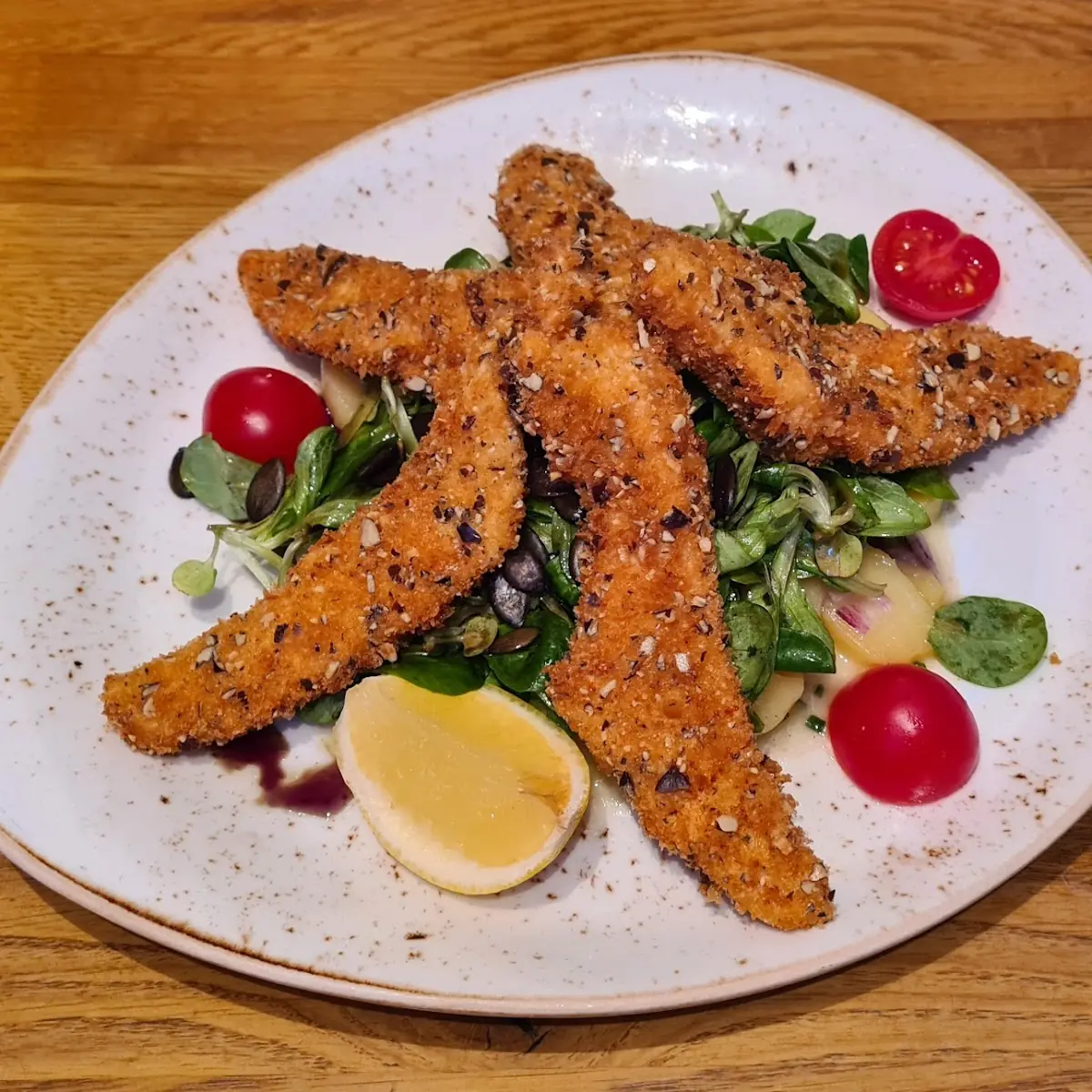 Backhendl Salat