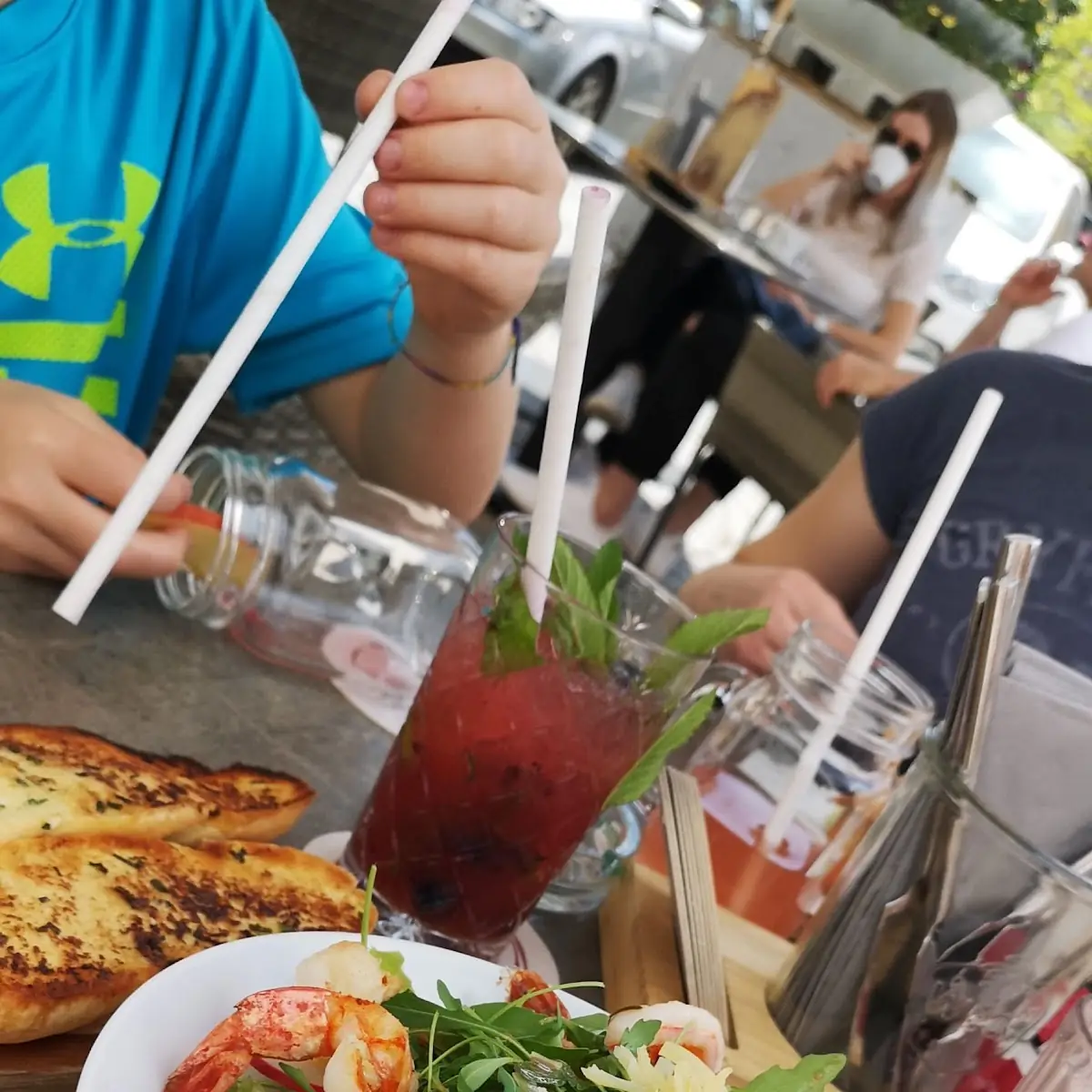 Caesar Salat Mit Garnelen