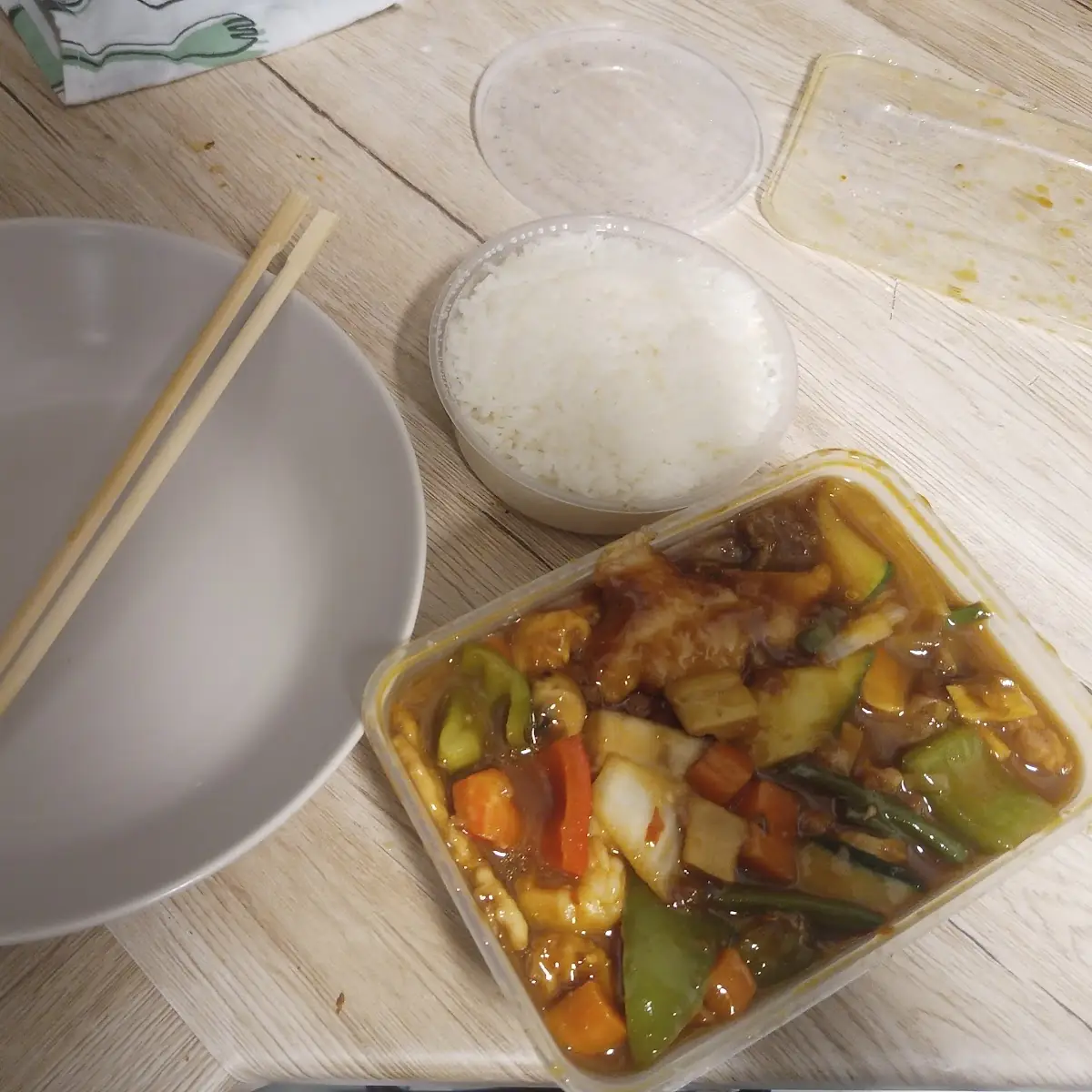 Garnelen nach Gong-Bao Art (scharf)