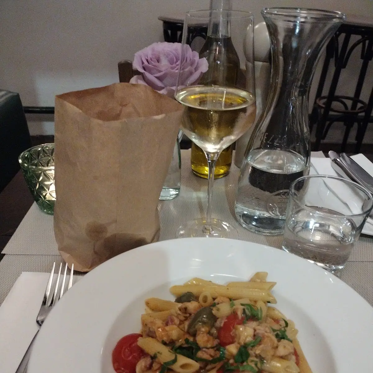 Penne Al Ragout Di Pesce Capperi E Pomodorini Di Sicilia