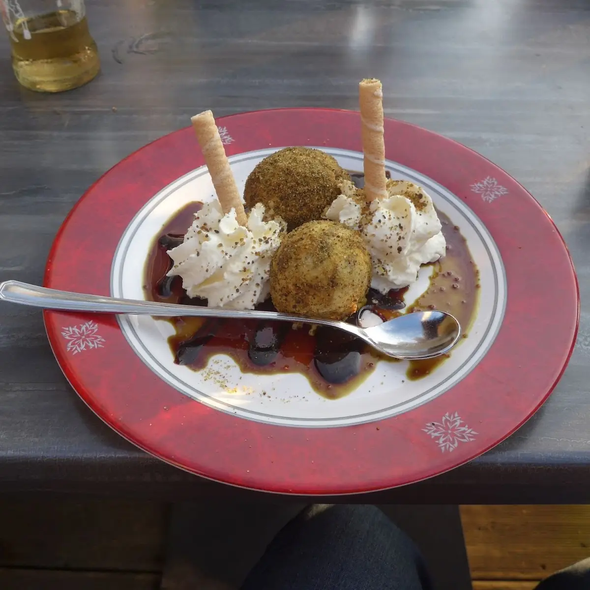 Vanilleeis Mit Kernöl