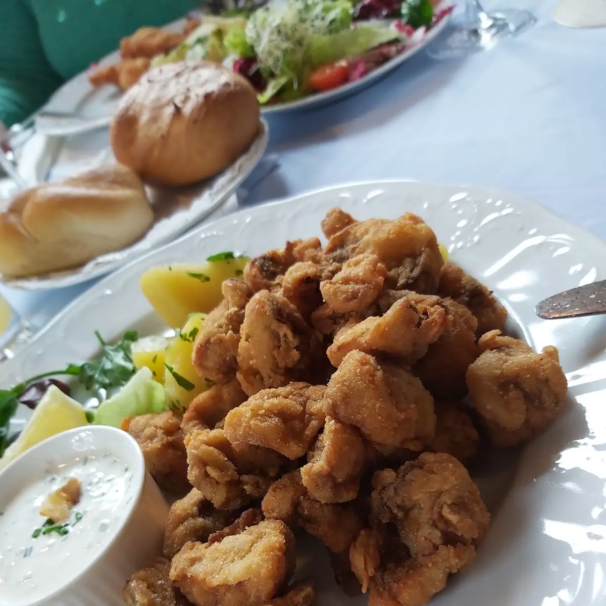 Gebackene Champignon