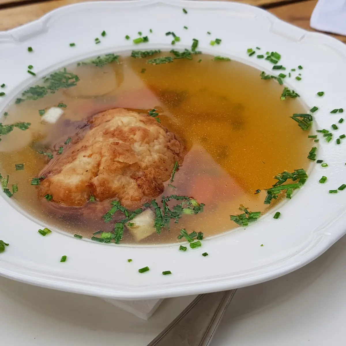 Kaspressknödelsuppe