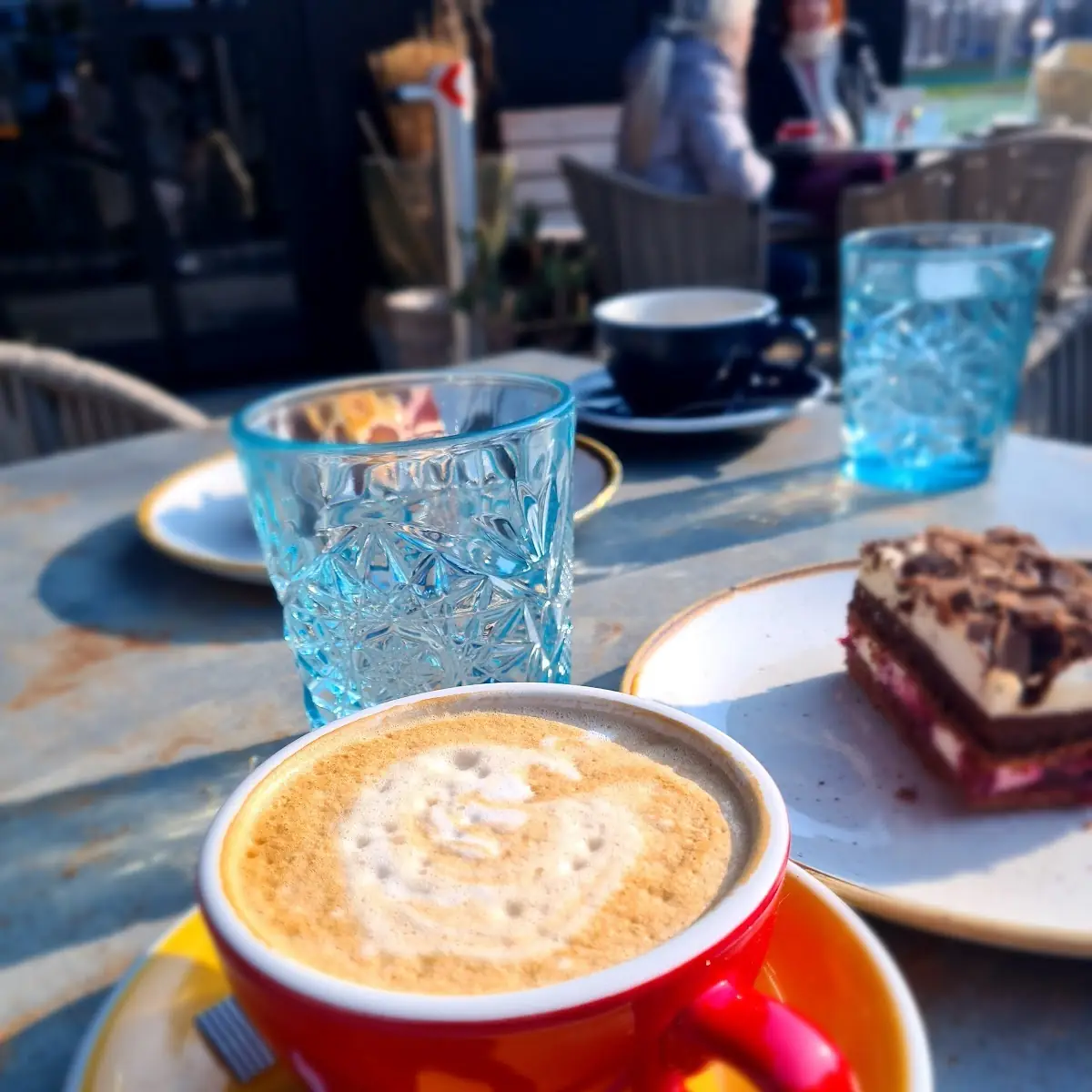 Cappuccino & Schwarzwälder Kirschtorte