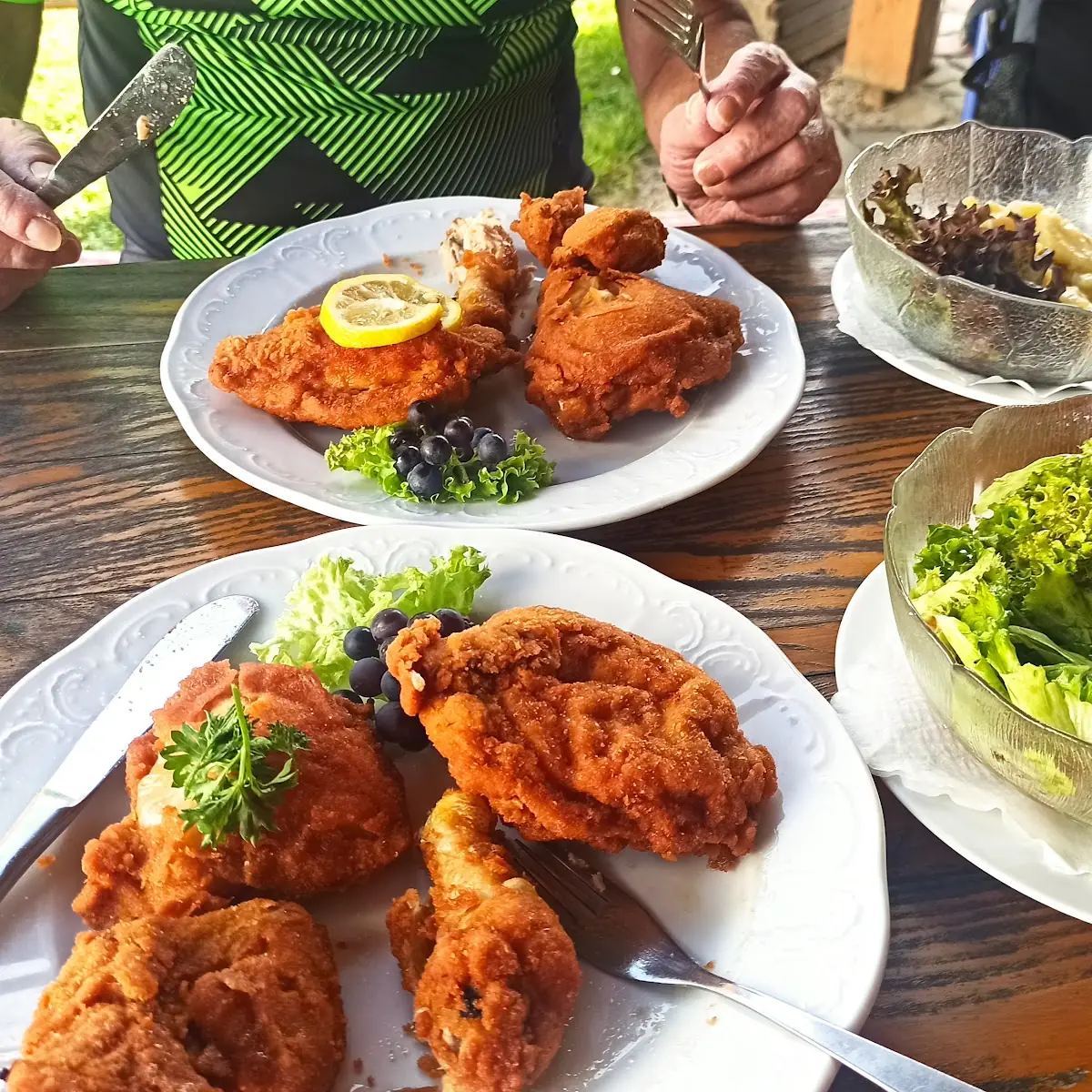 Backhendl Mit Pommes Frites