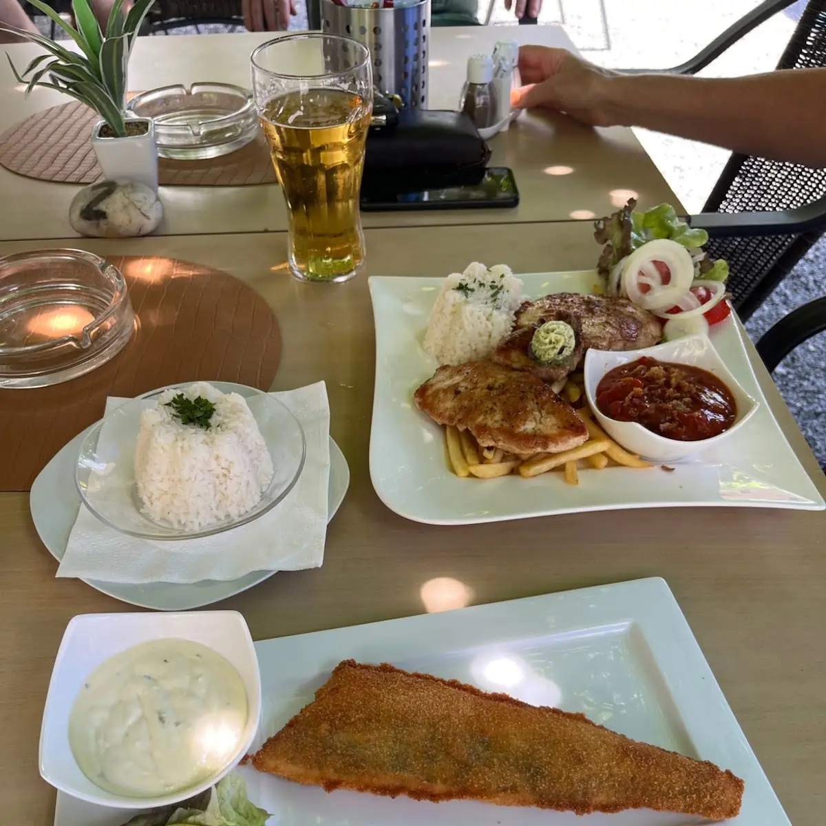 Gebackener Zander Und Grillteller